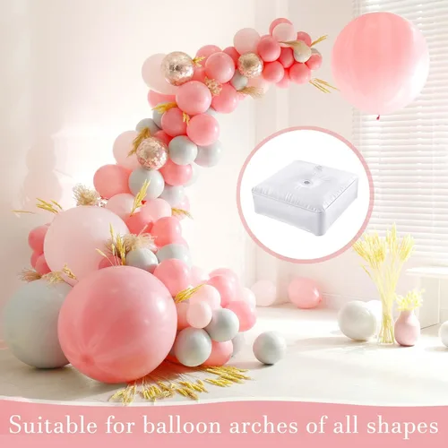 Miniatura 6 de Gueevin 8 soportes para arco de globos, bolsa de agua pesada para soporte de columna y kit de arco, soporte de globos para fiestas, bodas