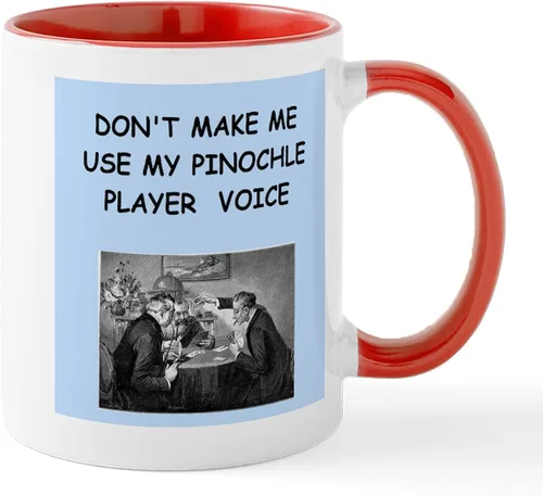 Miniatura 91 de CafePress Euchre Champ Mugs Taza de café de cerámica de 11 oz (11.0 fl oz)