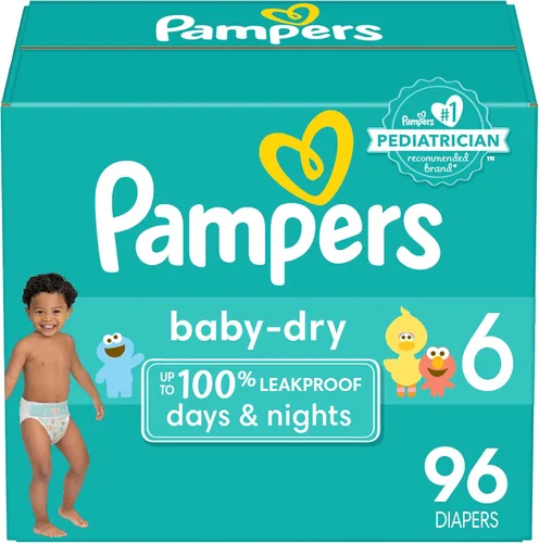 Miniatura 39 de Pampers Pañales - Baby Dry - Tamaño 6, 64 unidades, pañal desechable absorbente para bebés (el embalaje puede variar)