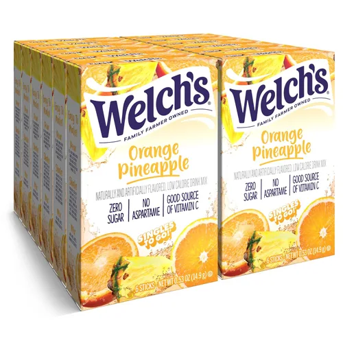 Miniatura 10 de Welch's Singles To Go! Paquete variado de mezcla de bebida de arándano, paquetes de sabor de agua sin azúcar, sin aspartamo, sin tintes