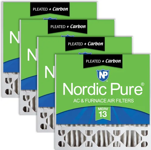 Miniatura 39 de Nordic Pure 20 x 20 x 5 (19_5/8 x 19_7/8 x 4_3/8) Honeywell/Lennox MERV 12 filtros de aire de repuesto, 2