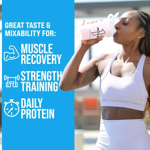 Miniatura 6 de Rule 1 Proteins Proteína de suero – 0.85 oz de proteína de acción rápida de fuentes de suero de leche con EAA y BCAA naturales para la recuperación