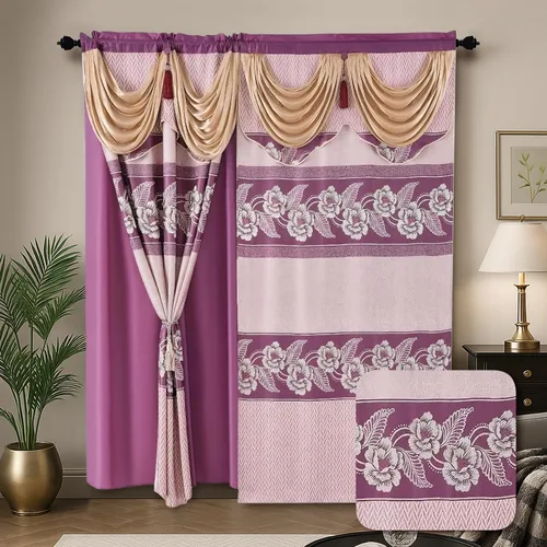 Miniatura 10 de YHSF Cortinas elegantes para oscurecer la habitación para sala de estar y dormitorios, 54 pulgadas de ancho x 84 pulgadas de largo, juego de 2 Marrón