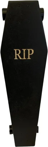 Miniatura 3 de Coffin Death Tarot Monopatín negro Longboard 42x12 Coffin Croozer