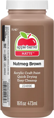 Apple Barrel - Pintura acrílica, 16 onzas, color nuez moscada Nuez moscada marrón