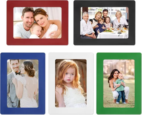Miniatura 8 de Marco de Fotos FYY 3.5x5, Juego de 5 Marcos Magnéticos para Refrigerador, Marcos Magnéticos Adecuados para Nevera, Lavavajillas, Casillero