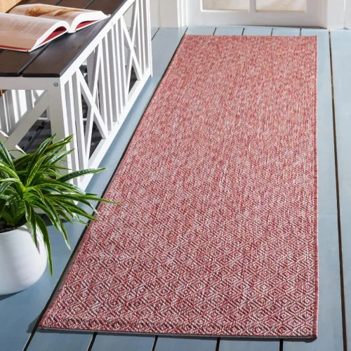 Miniatura 7 de SAFAVIEH Courtyard Collection CY8520 - Alfombra decorativa sólida para interiores y exteriores, impermeable, fácil limpieza, 2 x 3 pies 7 pulgadas