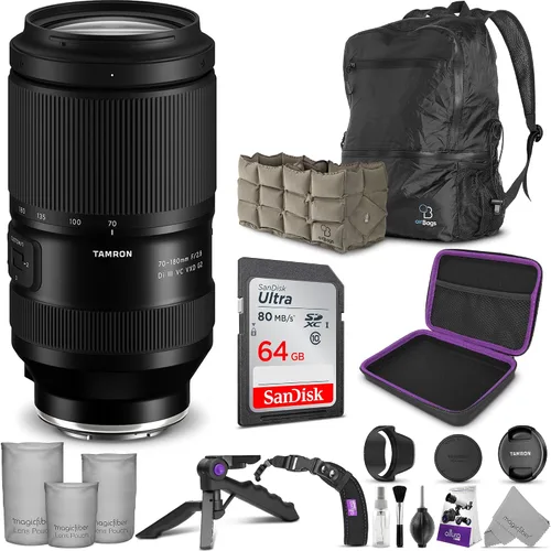 Tamron Lente 2.756-7.087 in f/2.8 Di III VC VXD G2 para cámaras Sony E-Mount Full Frame sin espejo con Altura Photo Advanced Accesorio y paquete de