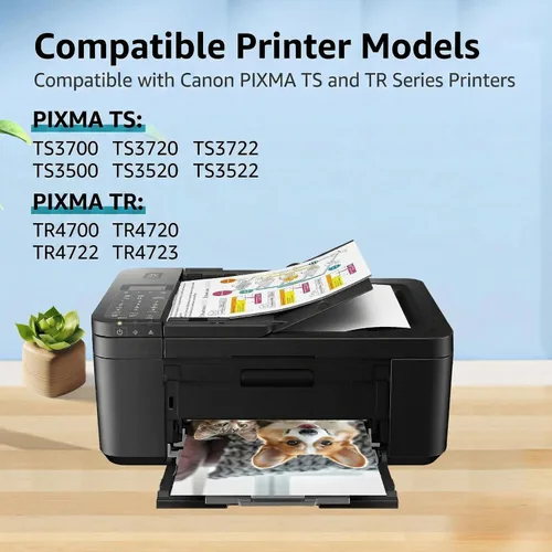 Miniatura 2 de Paquete combinado de cartuchos de tinta 275XL 276XL para Canon, PG-275XL CL-276XL Reemplazo compatible con PIXMA TS3500 TS3520 TS3522 TS3700 TS3720