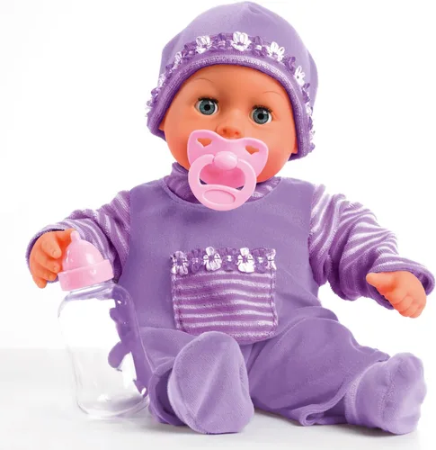 Miniatura 8 de Bayer: Muñeca de bebé de 15 pulgadas "First Words" en gris, con 24 sonidos y accesorios