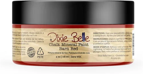 Miniatura 150 de Dixie Belle Paint Company - Pintura con acabado de tiza para muebles, color negro (Caviar), 1 galón, 128 fl oz, pintura mineral color rosa intenso