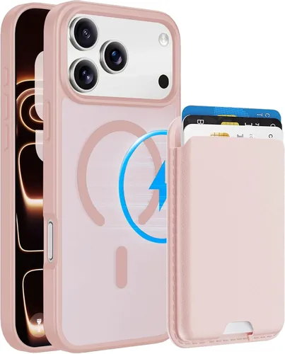 Miniatura 65 de Funda magnética para iPhone 12 Pro Max, cartera magnética desmontable con soporte para tarjetas, [compatible con MagSafe] grado militar, a prueba