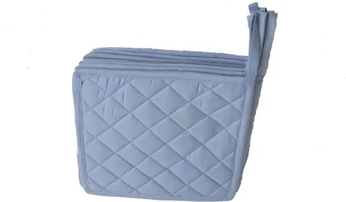 Miniatura 29 de Soportes para ollas 100% algodón (paquete de 10) soportes cuadrados de 7 x 7 pulgadas, color azul marino sólido, calidad diaria, cocina, resistencia