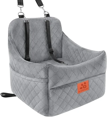 Miniatura 8 de GL GLENSLAVE Asiento de automóvil para perros pequeños/medianos, asientos elevadores de automóvil con cojín grueso para perros de menos de 35