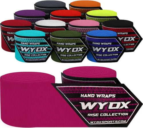 Miniatura 16 de WYOX Gel Boxing Hand Wraps for Men Women – Elasticated Padded Long Wrist Straps Cotton & Nylon Blend for Muay Thai MMA, Kickboxing, BJJ Combat