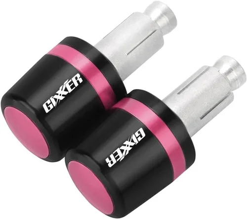 Miniatura 10 de Manillar de motocicleta para motocicleta, peso final, agarres para manillar, tapa antivibración, enchufe plateado para Suzuki Gixxer 150sf 250sf 155