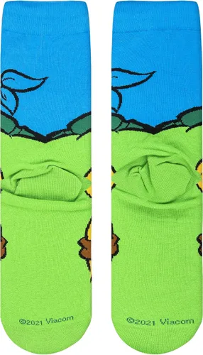 Miniatura 6 de Odd Sox, Nickelodeon TMNT Teenage Mutant Ninja Turtles, 90's Cartoon, Fun Socks