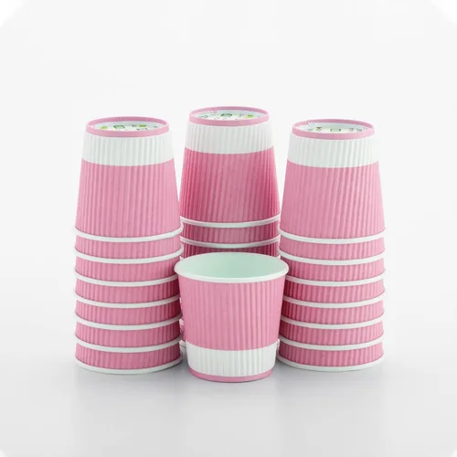 Miniatura 40 de Vasos de café de papel aislado de pared corrugada, 12 onzas, 12 onza, Negro