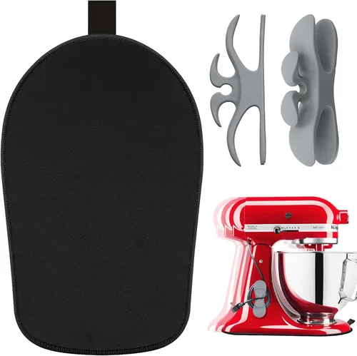 Miniatura 11 de Tapete deslizante para batidora de pie Kitchenaid con organizadores de cable flexible para electrodomésticos KitchenAid de 4.5 a 8 cuartos de galón