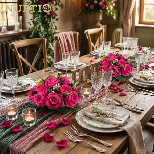 Miniatura 39 de NUPTIO Centros de mesa de flores para mesas de boda: arreglo de bolas de flores artificiales rosa y blanco para bodas, fiestas, 2 piezas de rosas