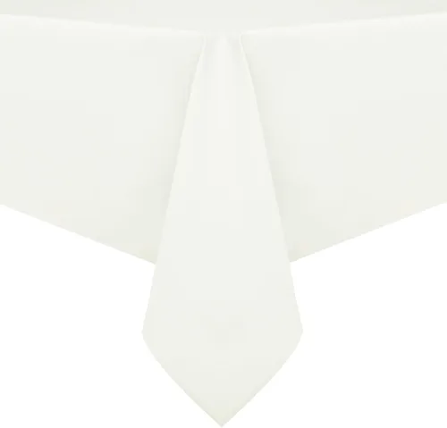 Miniatura 11 de Romanstile Mantel de PVC 100% impermeable, cuadrado, a prueba de derrames de aceite, resistente a las manchas, manteles de plástico fáciles de Beige