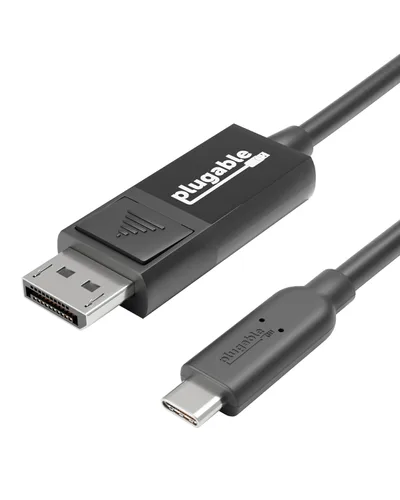 Adaptador enchufable de USB-C a HDMI/DP/VGA.