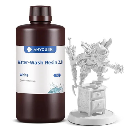 Miniatura 24 de ANYCUBIC Resina de impresora 3D lavable al agua 2.0, resina 3D de alta precisión de 405 nm, resina de fotopolímero de baja contracción para Gris