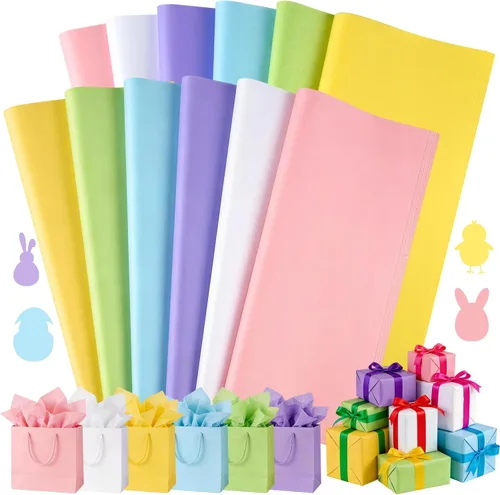 Miniatura 14 de PLULON 60 hojas de papel de seda rosa de San Valentín a granel, para bolsas de regalo, hojas de papel de seda para el hogar, cocina, manualidades