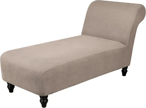 Miniatura 18 de Funda elástica para tumbona, funda para silla sin brazos para sala de estar y dormitorio, tela jacquard suave, lavable a máquina para protector