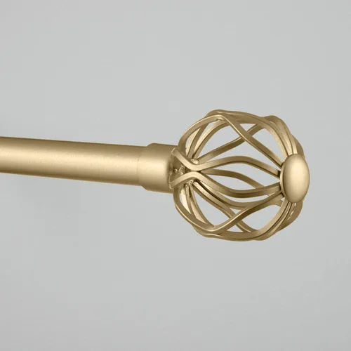 Miniatura 7 de Exclusive Home Ogee - Juego de cortinero de 1 pulgada y remates a juego, bronce mate, ajustable de 36 a 72 pulgadas