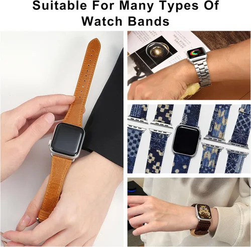 Miniatura 7 de Conectores de Correa Hapysen para Apple Watch, Adaptador de Correa de Reemplazo, Enlace de Reemplazo para iWatch Ultra (49mm) Serie 10 (46 42mm) 9 8
