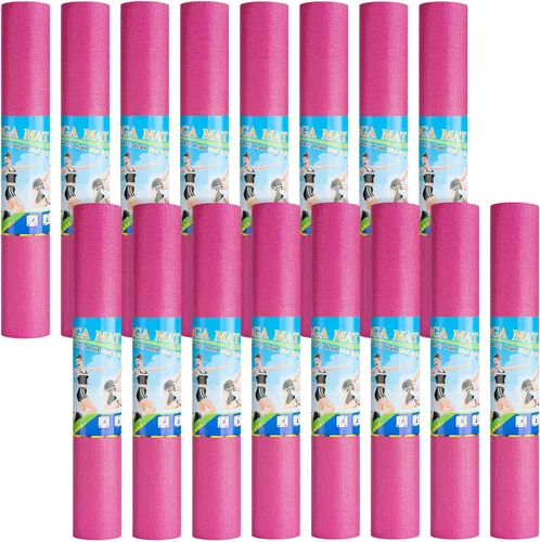 Miniatura 15 de Alfombrilla de yoga de 0.118 pulgadas de grosor a granel, antideslizante para ejercicio, entrenamiento, fitness, para mujeres y hombres, gimnasio
