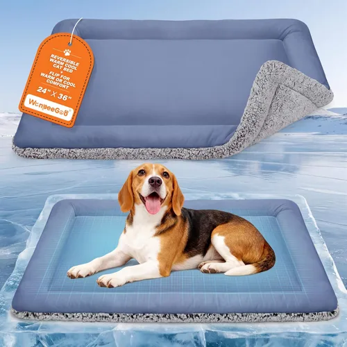 Miniatura 11 de Tapete refrescante para perros, cama autocalentable para gatos, cama reversible cálida y refrescante, almohadilla cálida para gatos de invierno