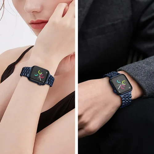 Miniatura 7 de Tasikar Compatible con Apple Watch Strap de 1.929 in 1.811 in 1.772 in 1.732 in 1.654 in 1.614 in 1.575 in 1.496 in, correa de metal de acero