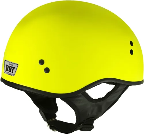 Miniatura 5 de Milwaukee Helmets T68 'The O.G.' Hi-Vis - Casco para motocicleta, color amarillo neón, aprobado por DOT, para hombres y mujeres