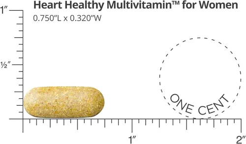 Miniatura 4 de Dr. Sinatra Multivitamínico saludable para el corazón para mujeres con vitamina D 1000 UI, A, B12, C, E, biotina, ácido fólico y zinc, 90 tabletas