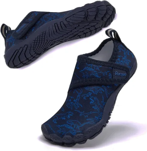 Miniatura 2 de Racqua Zapatos acuáticos sin cordones para niños y niñas pequeños, de secado rápido, zapatos acuáticos descalzos (niños pequeños)