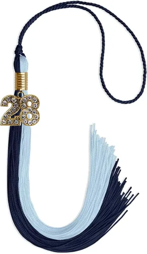 Miniatura 59 de Endea Graduation Borla de doble color con dije dorado (negro/oro brillante, 2022)