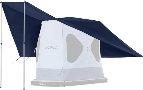 ACACIA Toldo para 2 a 3 personas para sistema de campamento Space Acacia, PU2000 Lona impermeable para campamento de 4 estaciones, lona resistente