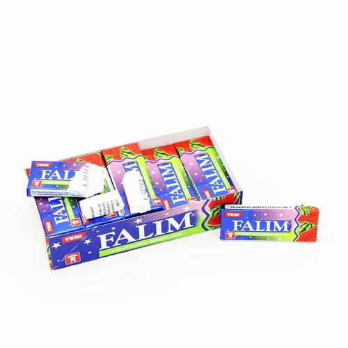 Miniatura 2 de Falim Goma de mascar sin azúcar con sabor a sandía, (paquete de 20 (100 piezas)