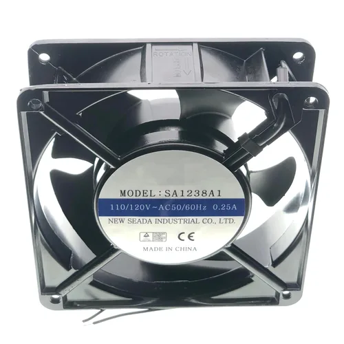 Miniatura 5 de para SA1238A1 SEADA 110/120V 4.724 in Ventilador axial - 0.25A 50/60HZ 12038 Ventilador de enfriamiento de 2 hilos, ventilador de enfriamiento