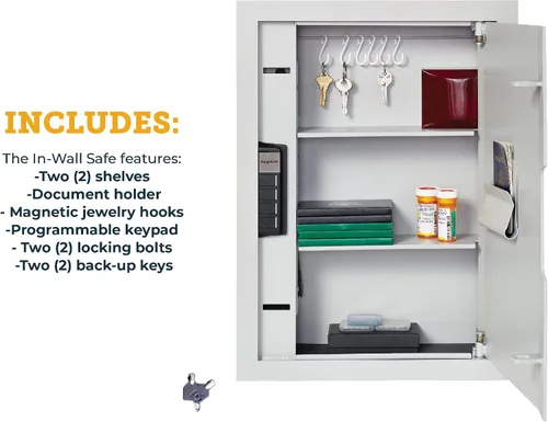 Miniatura 6 de SnapSafe Caja fuerte para armas de pared y dinero – La caja fuerte oculta proporciona seguridad para tus armas de fuego y objetos de valor, entrada