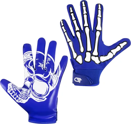 Miniatura 2 de Glorious Traders Adult & Youth Football Gloves - Ultimate Performance Booster with Super Sticky Grip Azul
