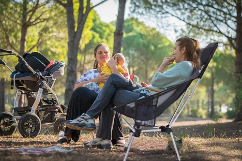 Miniatura 2 de Nice C Silla de camping plegable ultraligera con respaldo alto, silla plegable para mochileros, compacta y resistente al aire libre, viajes, picnic