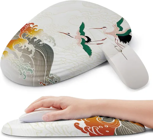 Miniatura 11 de Dumpster on Fire - Alfombrilla ergonómica para mouse – Reposamuñecas de espuma viscoelástica para túnel carpiano y alivio del dolor, base 22