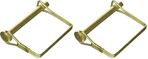 Buyers Products 66053 - Pasador de bloqueo chapado en zinc amarillo, regular, 1 pasador de pargo, resistente a la corrosión y práctico cierre,