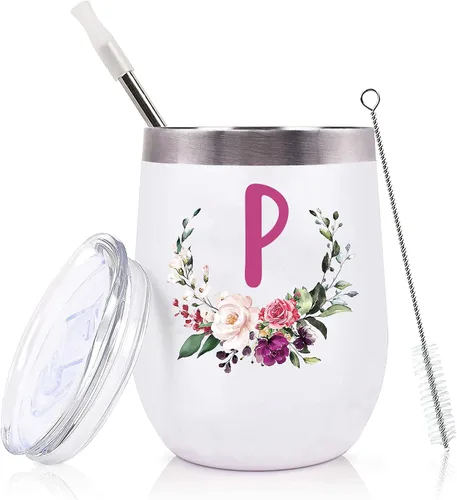 Miniatura 19 de PFL Regalos de Boda para Dama de Honor de la Novia - Regalos de Despedida de Soltera - Amigas de la Novia y Hermanas - Taza de Café de Vino de 12 oz