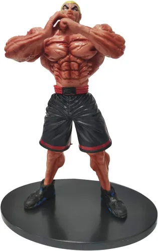Figuras de anime Hanma Yujiro/Hanma Jack Figura de acción de PVC, 8.7 in, colección de estatua de anime, adornos de escritorio