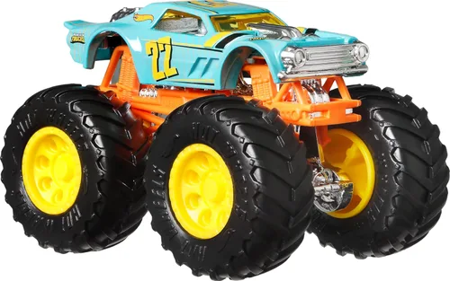 Miniatura 6 de Hot Wheels Monster Trucks, Camiones Monstruo de Juguete a Escala 1:64, Juego de 4, Ruedas Gigantes, Personajes Favoritos y Diseños Geniales