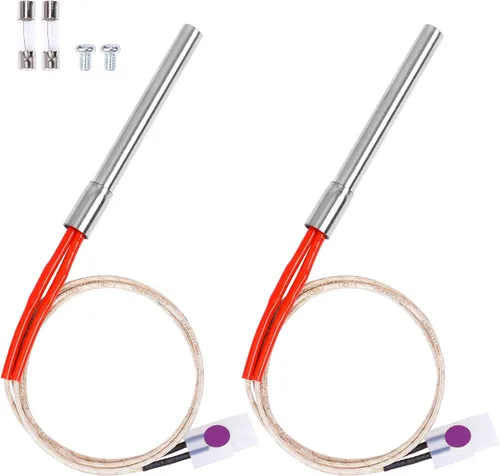 Kit de Encendedor de Varilla Caliente de Repuesto de 2 Piezas para Parrillas de Pellets de Madera Traeger y Camp Chef, Encendedor de Parrilla de